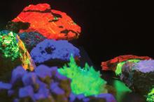  Fluorescent minerals from the Rausch collection at UMass Amherst