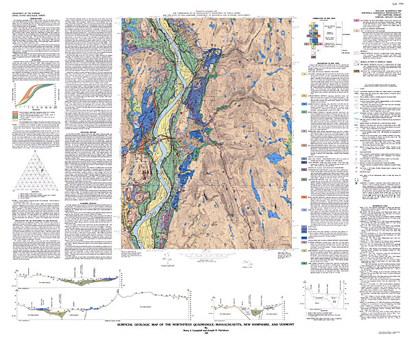 Surficial geologic map of the Northfield Quadrangle, Massachusetts, New Hampshire, and Vermont