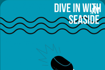 Logo for the Dive In With Seaside Podcast