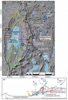 Figure from paper showing map of study area in Salar de Atacama
