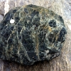 Photo of boulder of Serpentinite from French Alps.  photo by Gabriel HM